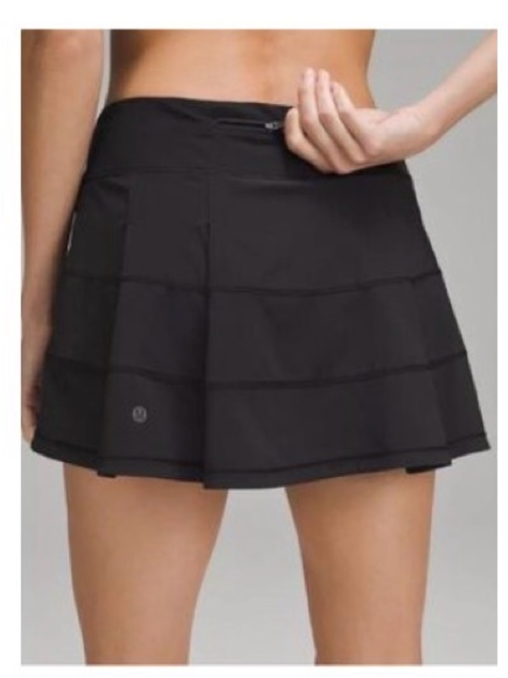 Lululemon Skort Women's Black Pace Rival Pleated Skort Activewear Women’s 8 Med